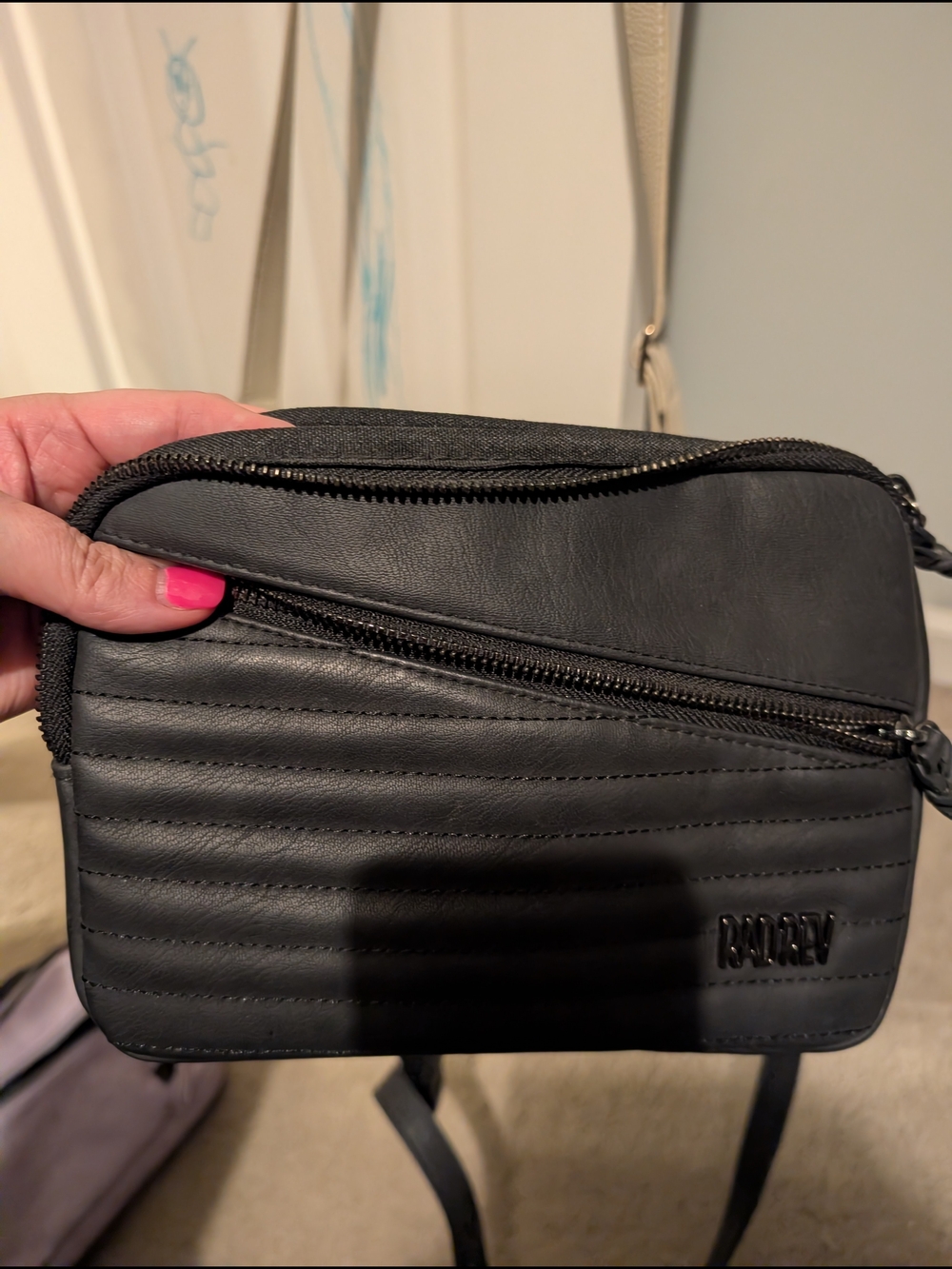 Black Quilted Crossbody Bag
